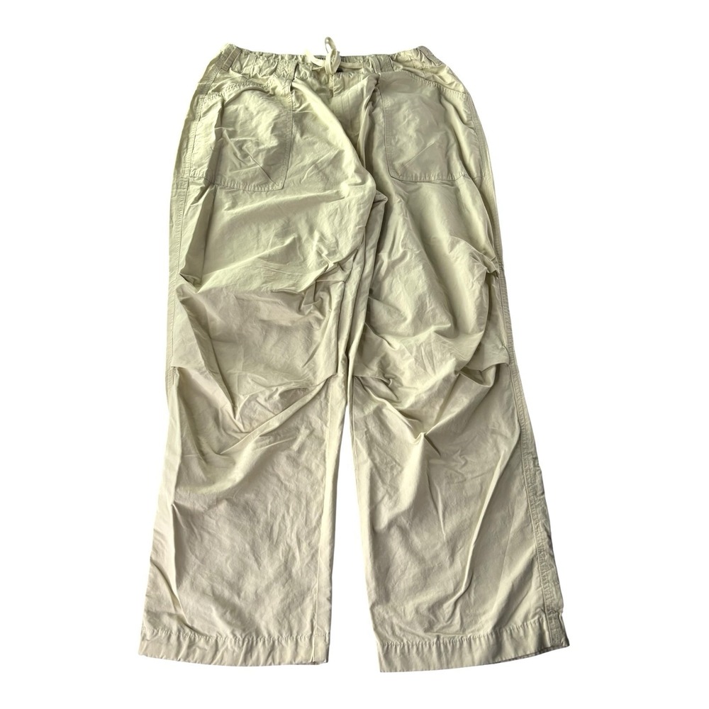 Zara Man Edition AW23 Men's Beige Parachute Cargo Pants Size 32 Drawstring